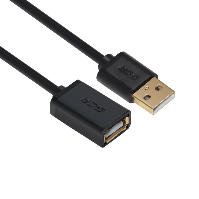 Greenconnect Удлинитель 0.5m USB 2.0, AM/AF, черный, 28/28 AWG, экран, армированный, морозостойкий, GCR-UEC6M-BB2S-0.5m Greenconnect USB 2.0 Type-AM - USB 2.0 Type-AF 0.5м