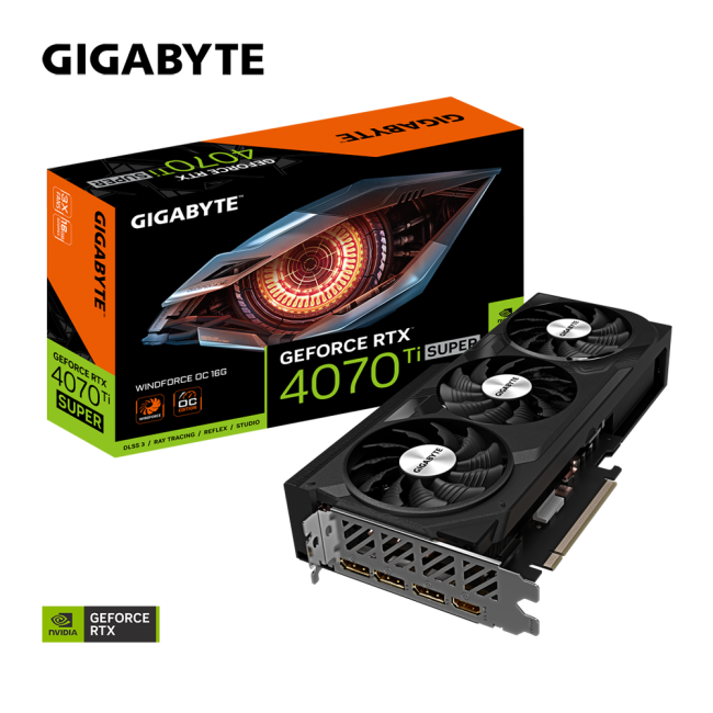 Видеокарта GIGABYTE GV-N407TSWF3OC-16GD Видеокарта GIGABYTE GV-N407TSWF3OC-16GD