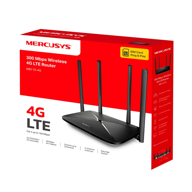 Маршрутизатор Mercusys MB115-4G Маршрутизатор Mercusys MB115-4G