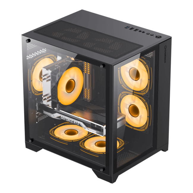 Компьютерный корпус, без блока питания mATX Gamemax Infinity Mini Black