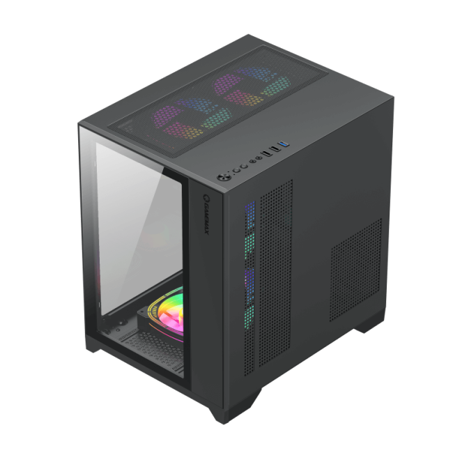 Компьютерный корпус, без блока питания mATX Gamemax Infinity Mini Black