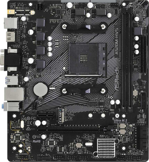 Материнская плата ASRock A520M-HVS Материнская плата ASRock A520M-HVS