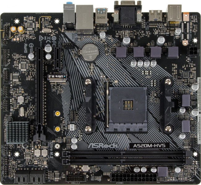 Материнская плата ASRock A520M-HVS Материнская плата ASRock A520M-HVS