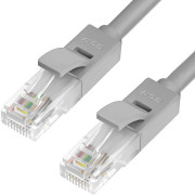 GCR Патч-корд прямой 0.1m UTP кат.6, серый, 24 AWG, литой, ethernet high speed, RJ45, T568B Greenconnect RJ45(m) - RJ45(m) Cat. 6 U/UTP PVC 0.1м