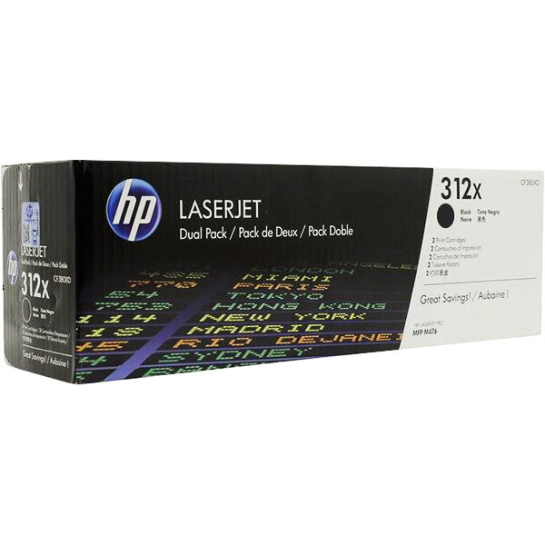 Тонер-картридж HP 312X Black Original LaserJet Toner Cartridge (CF380X)
