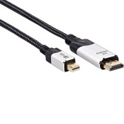 Кабель-переходник miniDisplayPort M-> HDMI M 4K@60Hz 1.8m VCOM (CG615M-1.8M) VCOM CG615M-1.8
