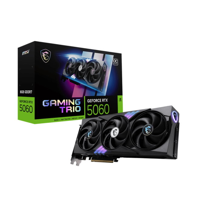 Видеокарта MSI GeForce RTX 5060 8G GAMING TRIO OC Видеокарта MSI GeForce RTX 5060 8G GAMING TRIO OC
