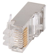 Разъём RJ-45 FTP для кабеля кат.5Е, 8P8C ITK CS3-1C5EF Разъём RJ-45 FTP для кабеля кат.5Е, 8P8C ITK CS3-1C5EF