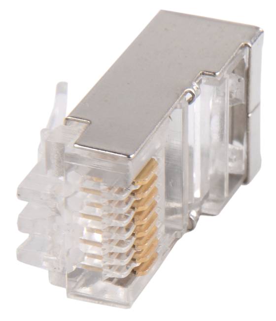 Разъём RJ-45 FTP для кабеля кат.5Е, 8P8C ITK CS3-1C5EF Разъём RJ-45 FTP для кабеля кат.5Е, 8P8C ITK CS3-1C5EF