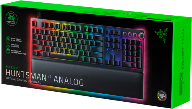 Игровая клавиатура Razer Huntsman V2 Analog - Analog Optical Gaming Keyboard - Russian Layout Razer Huntsman V2 Analog