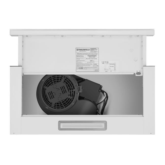Встраиваемая вытяжка MAUNFELD MAUNFELD Clyde 60 Glass White
