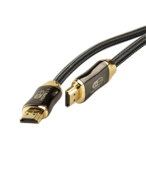 Кабель HDMI 19M/M,ver. 2.1, 8K@60 Hz 1m метал разъемы, нейлоновая оплетка Telecom <TCG300-1M> Telecom HDMI (m) - HDMI (m) 1м