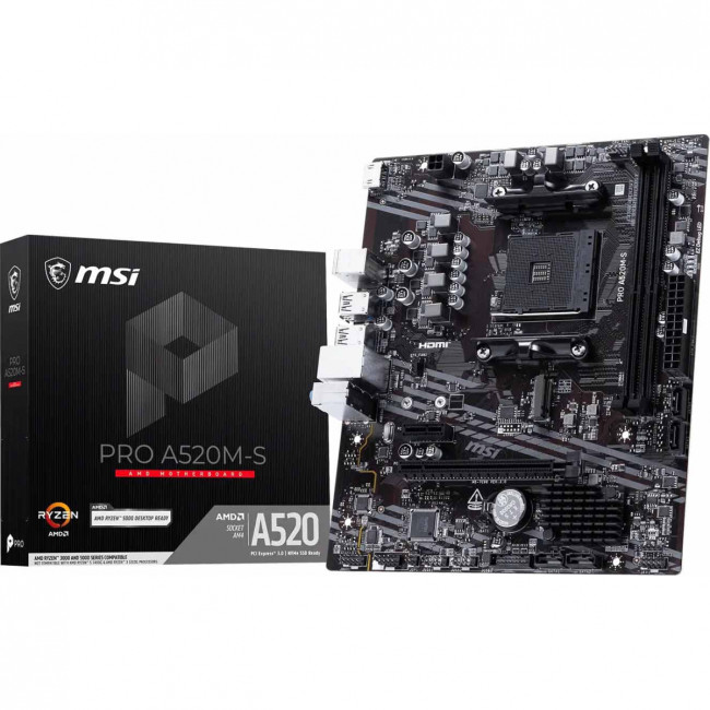 Материнская плата MSI PRO A520M-S Материнская плата MSI PRO A520M-S