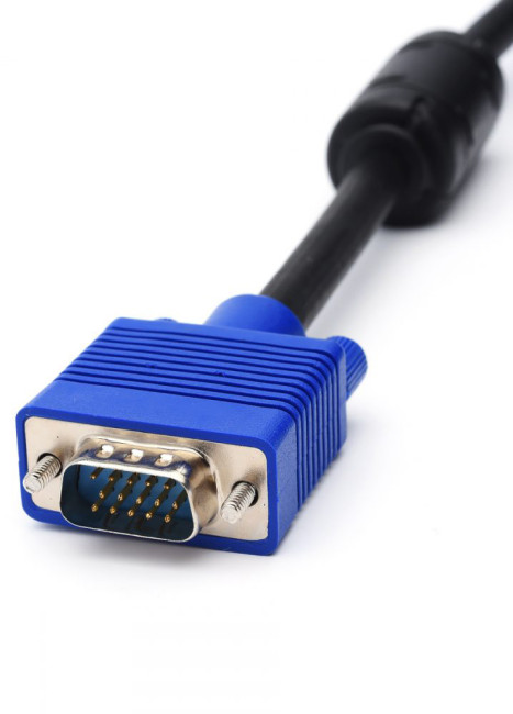 Кабель VGA 1.8 м (Full HD 1080p, черно-синий, в пакете) ATcom VGA (m) - VGA (m) 1.8 м