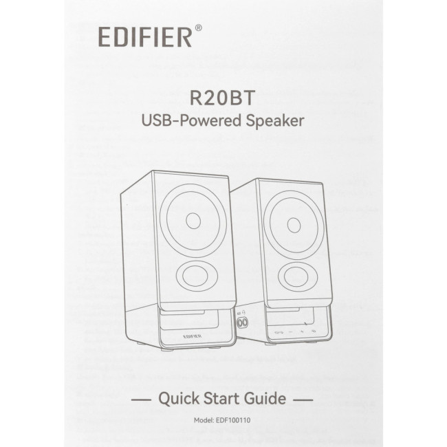 Акустическая система EDIFIER R20BT Чёрный Акустическая система EDIFIER R20BT Чёрный