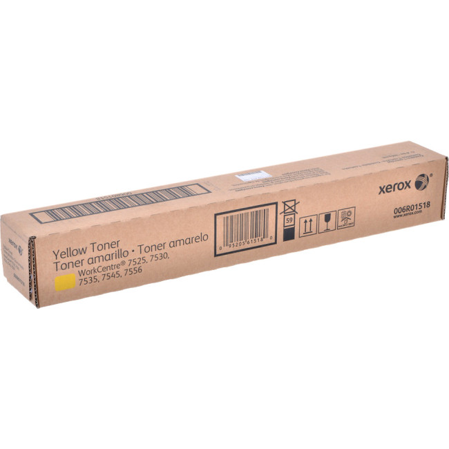 ТОНЕР-КАРТРИДЖ ЖЕЛТЫЙ WC7545, 15K Xerox 006R01518