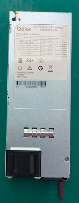 Блок питания серверный Qdion Model U1A-D2000-J/C14 Блок питания серверный Qdion Model U1A-D2000-J/C14