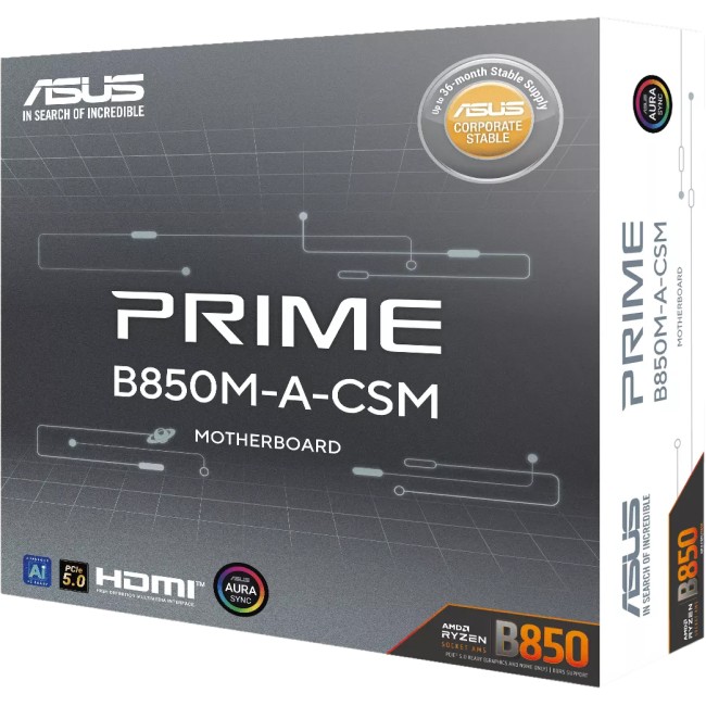 Материнская плата ASUS PRIME B850M-A-CSM (90MB1LQ0-M0EAYC) Материнская плата ASUS PRIME B850M-A-CSM (90MB1LQ0-M0EAYC)