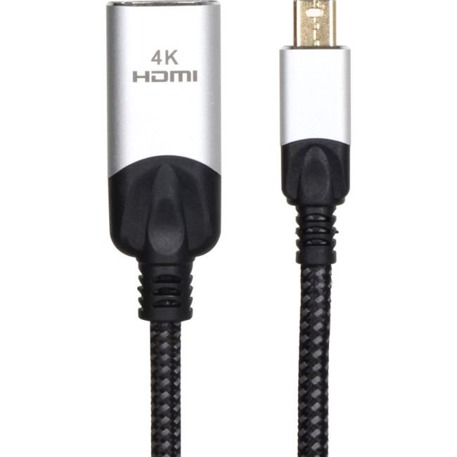 Адаптер miniDisplayPort(M) ---> HDMI(F) 0.15m 4K@60Hz VCOM <CG616M-0.15> VCOM CG616M-0.15 Адаптер miniDisplayPort(M) ---> HDMI(F) 0.15m 4K@60Hz VCOM <CG616M-0.15> VCOM CG616M-0.15