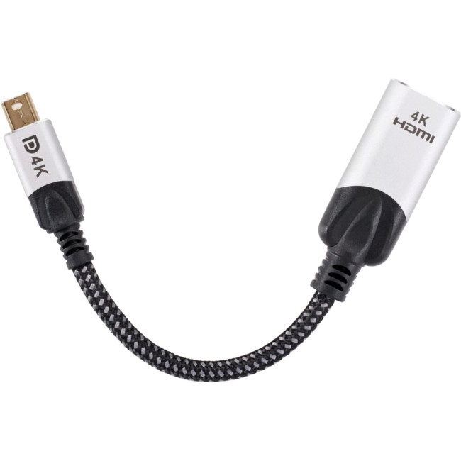 Адаптер miniDisplayPort(M) ---> HDMI(F) 0.15m 4K@60Hz VCOM <CG616M-0.15> VCOM CG616M-0.15 Адаптер miniDisplayPort(M) ---> HDMI(F) 0.15m 4K@60Hz VCOM <CG616M-0.15> VCOM CG616M-0.15