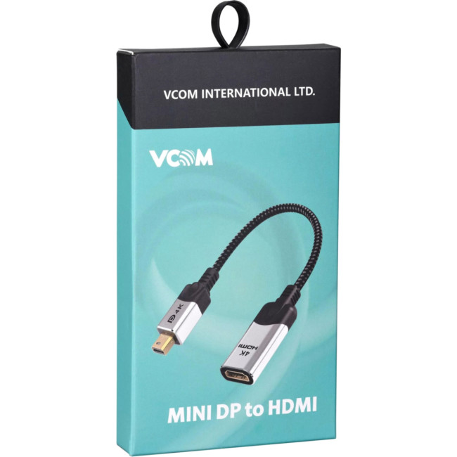 Адаптер miniDisplayPort(M) ---> HDMI(F) 0.15m 4K@60Hz VCOM <CG616M-0.15> VCOM CG616M-0.15 Адаптер miniDisplayPort(M) ---> HDMI(F) 0.15m 4K@60Hz VCOM <CG616M-0.15> VCOM CG616M-0.15