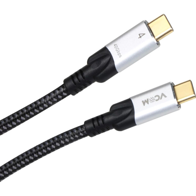 Кабель USB4 TypeC(M)--TypeC(M), 5K@60Hz, 40GBps, PD 240W, 5A, VCOM, 1.2м <CU560-1.2M> Кабель VCOM USB Type-C M/USB Type-C M (CU560-1.2M)