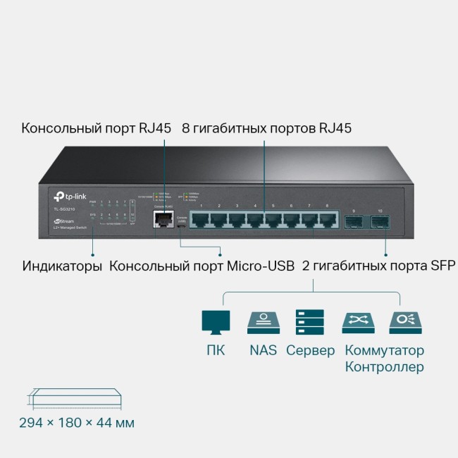 Коммутатор TP-Link SG3210
