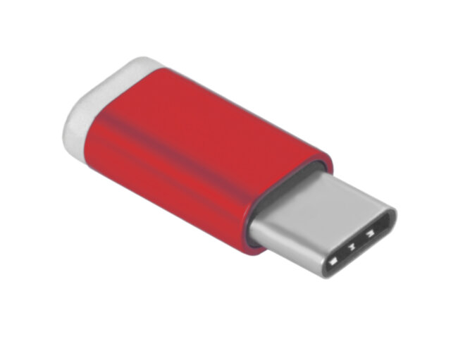 Greenconnect Переходник USB Type C на micro USB 2.0, M/F, Greenconnect, красный, GCR-UC3U2MF-Red Greenconnect USB Type C на micro USB 2.0, M/F красный