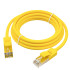 GCR Патч-корд прямой 4.0m UTP кат.5e, желтый, позолоченные контакты, 24 AWG, литой, GCR-LNC02-4.0m, ethernet high speed 1 Гбит/с, RJ45, T568B Greenconnect RJ45(m) - RJ45(m) Cat. 5e UTP 4м желтый