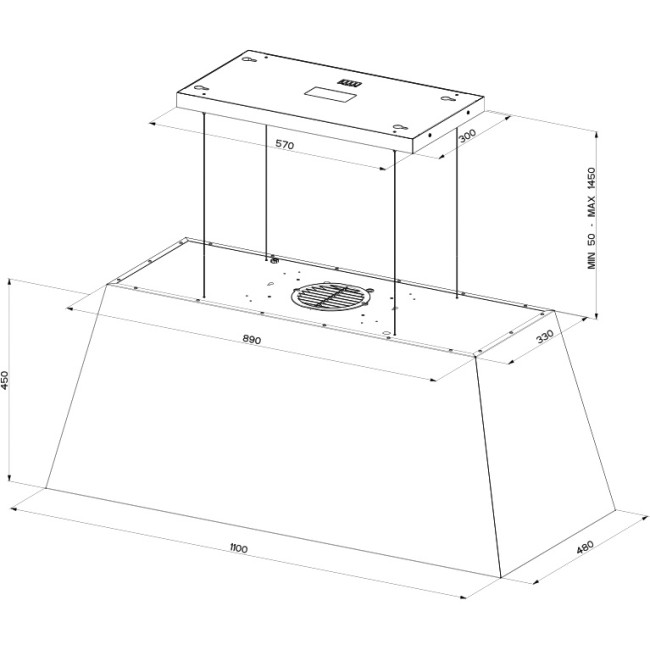 Островная вытяжка Faber Faber 321.0506.538 Островная вытяжка Faber Faber 321.0506.538