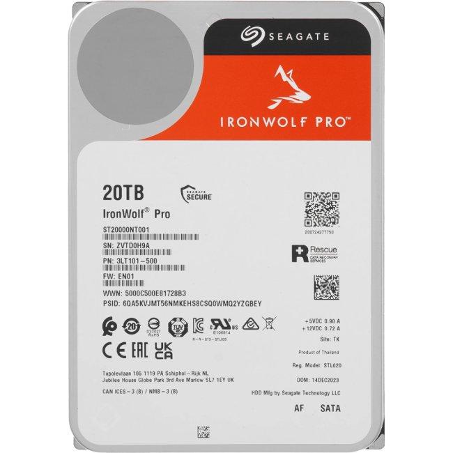 Жесткий диск Seagate IronWolf Pro NAS 20Tb ST20000NT001 Жесткий диск Seagate IronWolf Pro NAS 20Tb ST20000NT001