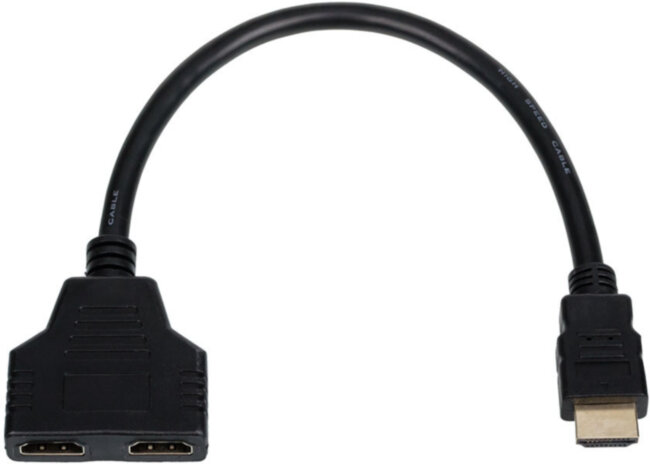 Переходник сплиттер HDMI(m) на 2 HDMI(f), 0.10 м ATcom HDMI (m) - 2 x HDMI (f), 0.1 м Переходник сплиттер HDMI(m) на 2 HDMI(f), 0.10 м ATcom HDMI (m) - 2 x HDMI (f), 0.1 м