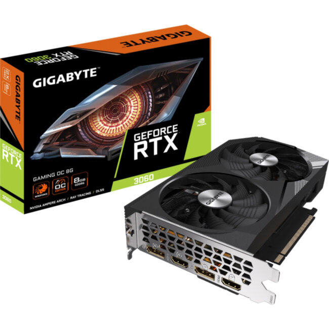 Видеокарта Gigabyte GV-N3060GAMING OC-8GD Видеокарта Gigabyte GV-N3060GAMING OC-8GD