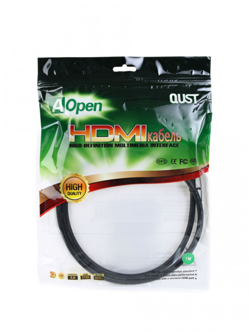 Кабель HDMI 19M/M ver 2.0, 1М  Aopen <ACG711-1M> AOpen HDMI (m) - HDMI (m) 1м Кабель HDMI 19M/M ver 2.0, 1М  Aopen <ACG711-1M> AOpen HDMI (m) - HDMI (m) 1м