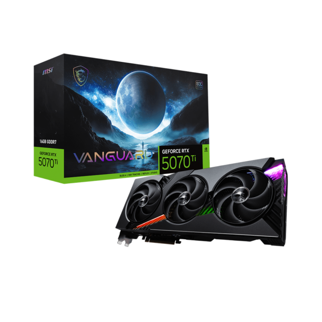 Видеокарта MSI GeForce RTX 5070 Ti 16G VANGUARD SOC Видеокарта MSI GeForce RTX 5070 Ti 16G VANGUARD SOC