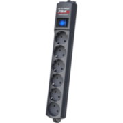 Сетевой фильтр Pilot S 6 розеток (5 евро + 1 без заземления) 5 м, графит ZIS Pilot S (5 м, 6 розеток)