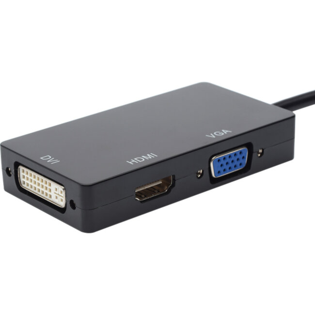 Переходник 0.1 m DisplayPort(m) <=> HDMI, VGA, DVI ATcom AT6854 Переходник 0.1 m DisplayPort(m) <=> HDMI, VGA, DVI ATcom AT6854