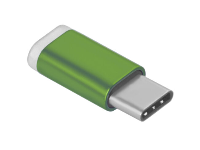Greenconnect Переходник USB Type C на micro USB 2.0, M/F, Greenconnect, зелёный, GCR-UC3U2MF-Green Greenconnect USB Type C на micro USB 2.0, M/F зелёный