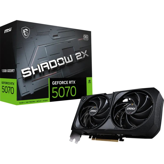 Видеокарта MSI RTX 5070 12G SHADOW 2X OC Видеокарта MSI RTX 5070 12G SHADOW 2X OC