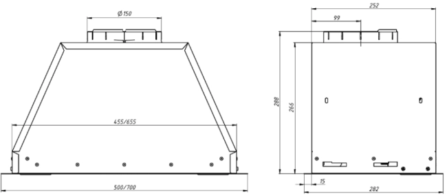 Вытяжка Franke VERA BG 72 Вытяжка Franke VERA 72 BG (305.0712.216)