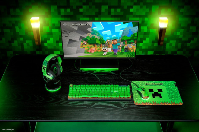 Игровая клавиатура Razer BlackWidow V4 X (Green Switch) - Minecraft Ed. - US Layout Razer BlackWidow V4 X Игровая клавиатура Razer BlackWidow V4 X (Green Switch) - Minecraft Ed. - US Layout Razer BlackWidow V4 X