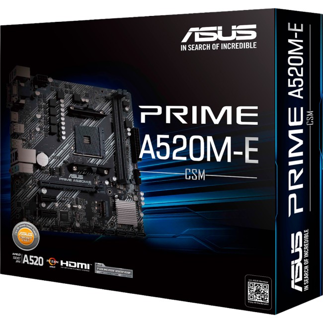 Материнская плата ASUS PRIME A520M-E/CSM (90MB1510-M0EAYC) Материнская плата ASUS PRIME A520M-E/CSM (90MB1510-M0EAYC)