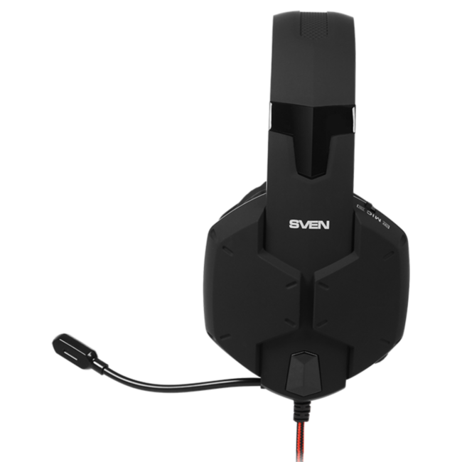 Игровые стереонаушники с микрофоном SVEN AP-G988MV, черный-красный SVEN AP-G988MV
