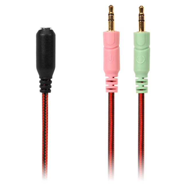 Игровые стереонаушники с микрофоном SVEN AP-G988MV, черный-красный SVEN AP-G988MV