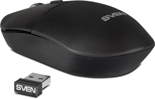 Беспроводная мышь SVEN RX-515SW чёрная (2,4 GHz, 3+1кн. бесш. кн., 800-1600DPI, блист) Sven RX-515SW