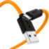 GCR QC Кабель 0.15m MicroUSB, быстрая зарядка, оранжевый TPE, черные коннекторы, 28/22 AWG, GCR-53284 Кабель Greenconnect 0.15 м (GCR-53284)
