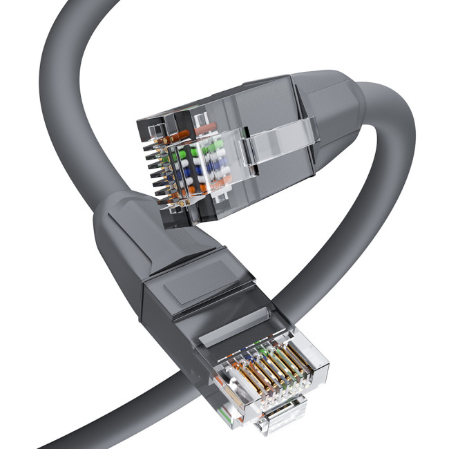 GCR Патч-корд прямой 2.0m LSZH UTP кат.6, серый, 24 AWG, литой без фиксатора, ethernet high speed, RJ45, T568B, GCR-52750 Greenconnect RJ45(m) - RJ45(m) Cat. 6 U/UTP LSZH 2м