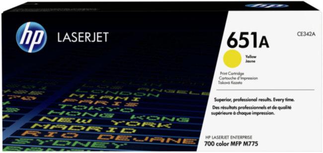 Тонер-картридж HP 651A Yellow Original LaserJet Print Cartridge (CE342A)