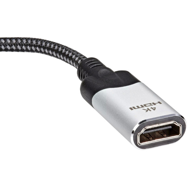 Адаптер DisplayPort(M) ---> HDMI(F) 0.15m 4K@60Hz VCOM <CG621M-0.15> VCOM CG621M-0.15