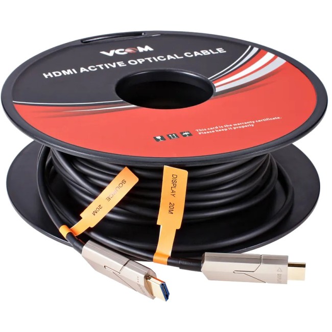 Активный оптический кабель HDMI 19M/M,ver. 2.0, 4K@60 Hz 20m VCOM <D3742P-20M> VCOM D3742P-20M